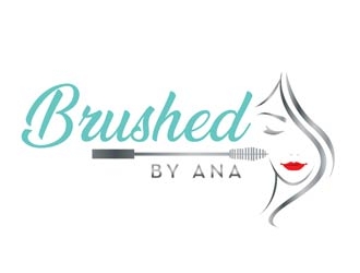 Brushed by Ana logo design by shere