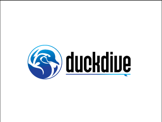duckdive logo design by sidiq384
