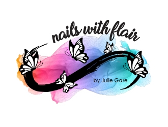 Nails with Flair by Julie Gare logo design by MarkindDesign