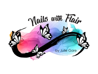 Nails with Flair by Julie Gare logo design by MarkindDesign