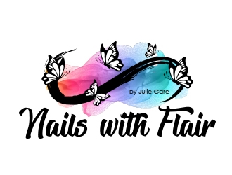 Nails with Flair by Julie Gare logo design by MarkindDesign