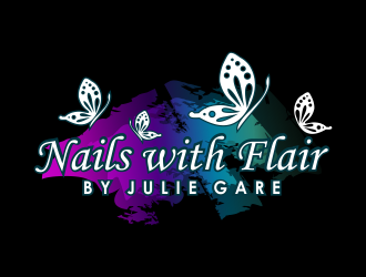Nails with Flair by Julie Gare logo design by done