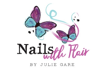 Nails with Flair by Julie Gare logo design by designstarla