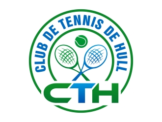 Club de tennis de Hull (CTH) logo design by xteel