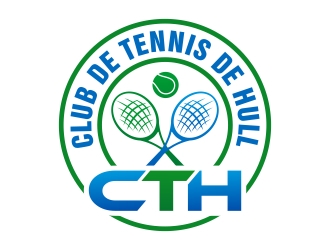 Club de tennis de Hull (CTH) logo design by xteel