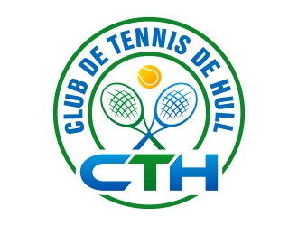 Club de tennis de Hull (CTH) logo design by xteel