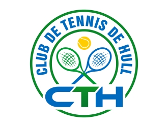 Club de tennis de Hull (CTH) logo design by xteel