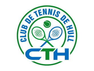 Club de tennis de Hull (CTH) logo design by xteel