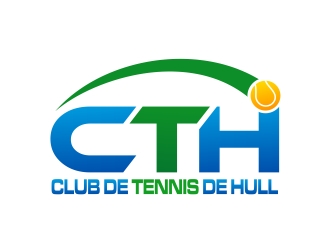 Club de tennis de Hull (CTH) logo design by xteel