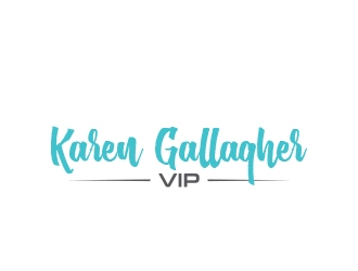 Karen Gallagher VIP logo design by MarkindDesign