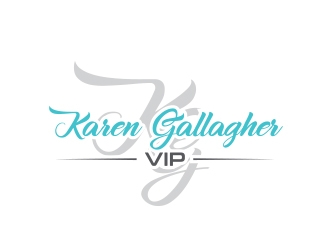 Karen Gallagher VIP logo design by MarkindDesign