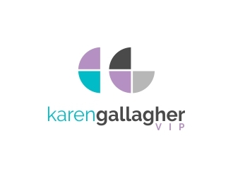 Karen Gallagher VIP logo design by lj.creative