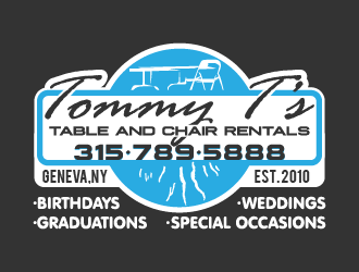 Tommy Ts Table and Chair Rentals logo design by reight