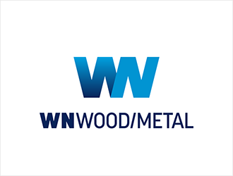 WN Wood/Metal logo design by hole