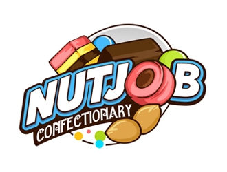 Nutjob Confectionery logo design by veron