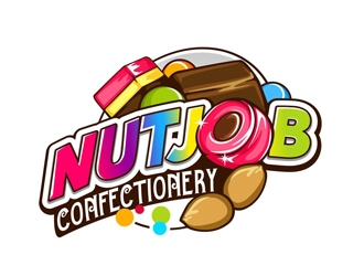 Nutjob Confectionery logo design by veron