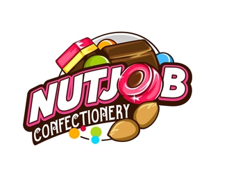 Nutjob Confectionery logo design by veron