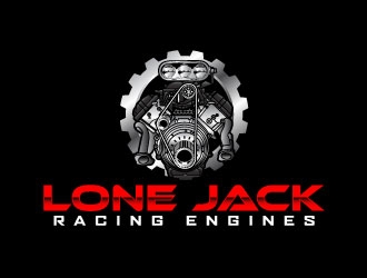Lone Jack Racing Engines  logo design by daywalker