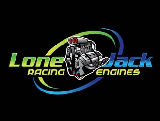 Lone Jack Racing Engines  logo design by shere