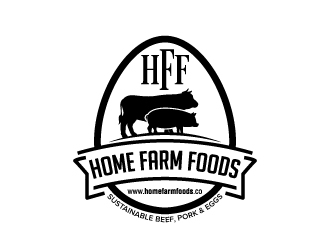 Home Farm Foods logo design by jaize