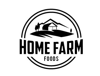 Home Farm Foods logo design by REDCROW
