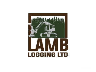 Lamb Logging Ltd. logo design by Cyds