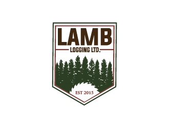 Lamb Logging Ltd. logo design by Cyds