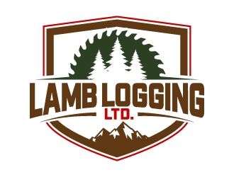 Lamb Logging Ltd. logo design by jaize