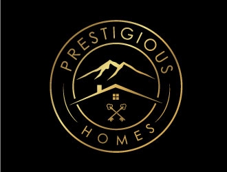 Prestigious Homes logo design by REDCROW