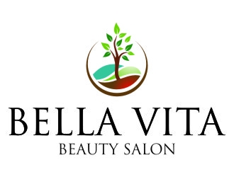 Bella Vita Beauty Salon logo design by jetzu
