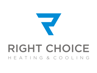Right Choice Heating & Cooling logo design by enilno