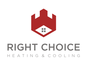 Right Choice Heating & Cooling logo design by enilno