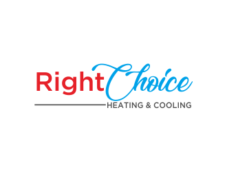 Right Choice Heating & Cooling logo design by afra_art