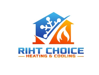 Right Choice Heating & Cooling logo design by art-design