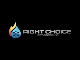 Right Choice Heating & Cooling logo design by RIANW