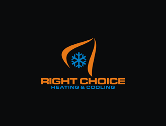 Right Choice Heating & Cooling logo design by EkoBooM