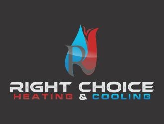 Right Choice Heating & Cooling logo design by ChilmiFahruzi