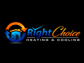 Right Choice Heating & Cooling logo design by THOR_