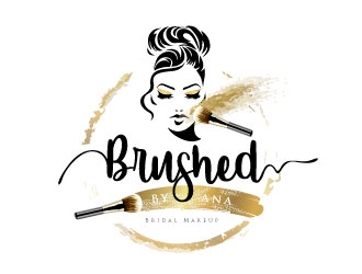 Brushed by Ana logo design by REDCROW