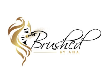 Brushed by Ana logo design by REDCROW