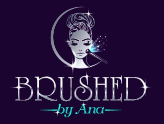 Brushed by Ana logo design by fantastic4
