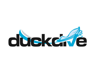 duckdive logo design by enzidesign
