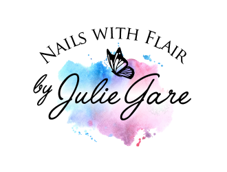 Nails with Flair by Julie Gare logo design by BeDesign