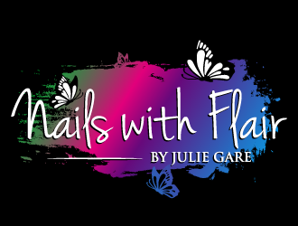 Nails with Flair by Julie Gare logo design by torresace