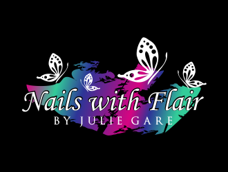 Nails with Flair by Julie Gare logo design by done