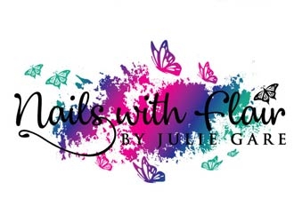 Nails with Flair by Julie Gare logo design by shere