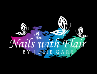 Nails with Flair by Julie Gare logo design by done