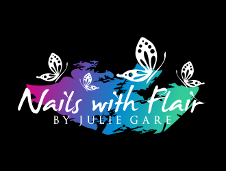Nails with Flair by Julie Gare logo design by done