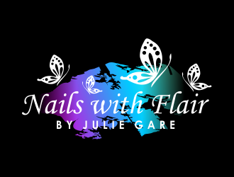 Nails with Flair by Julie Gare logo design by done