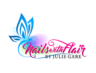 Nails with Flair by Julie Gare logo design by hole
